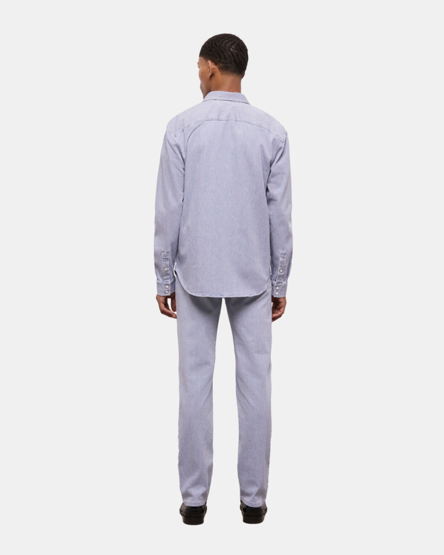 Chemise à rayures, BLUE DENIM, hi-res image number null