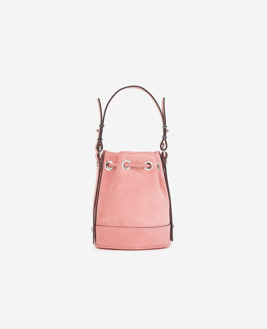 sac small tina en cuir rose