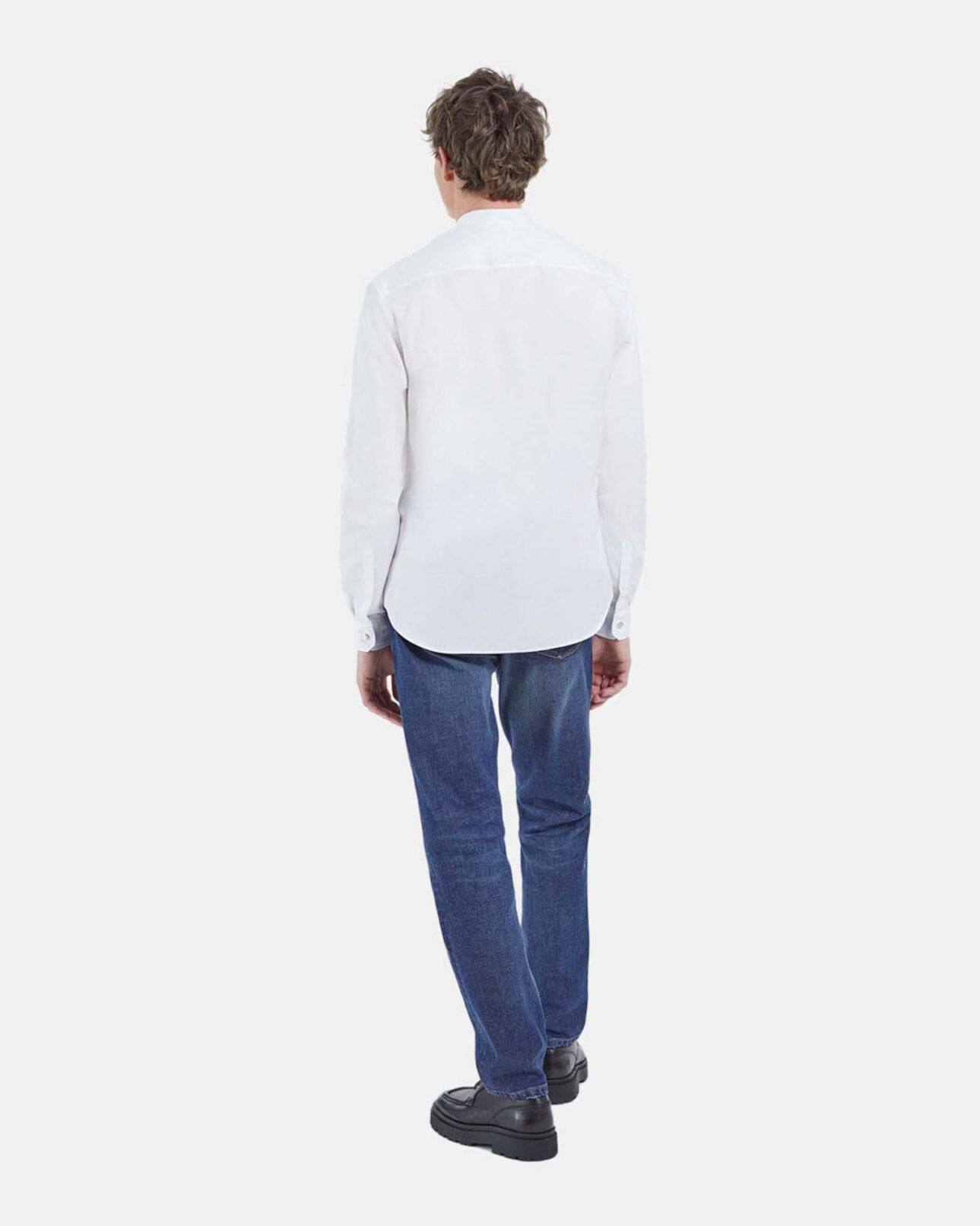 The Kooples HOMME WHITE chemise col officier