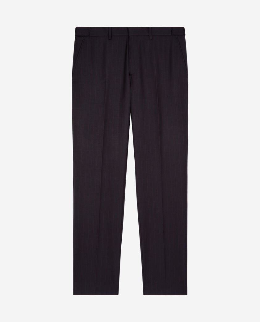 The Kooples MEN NAVY-RED navy pinstripe suit pants