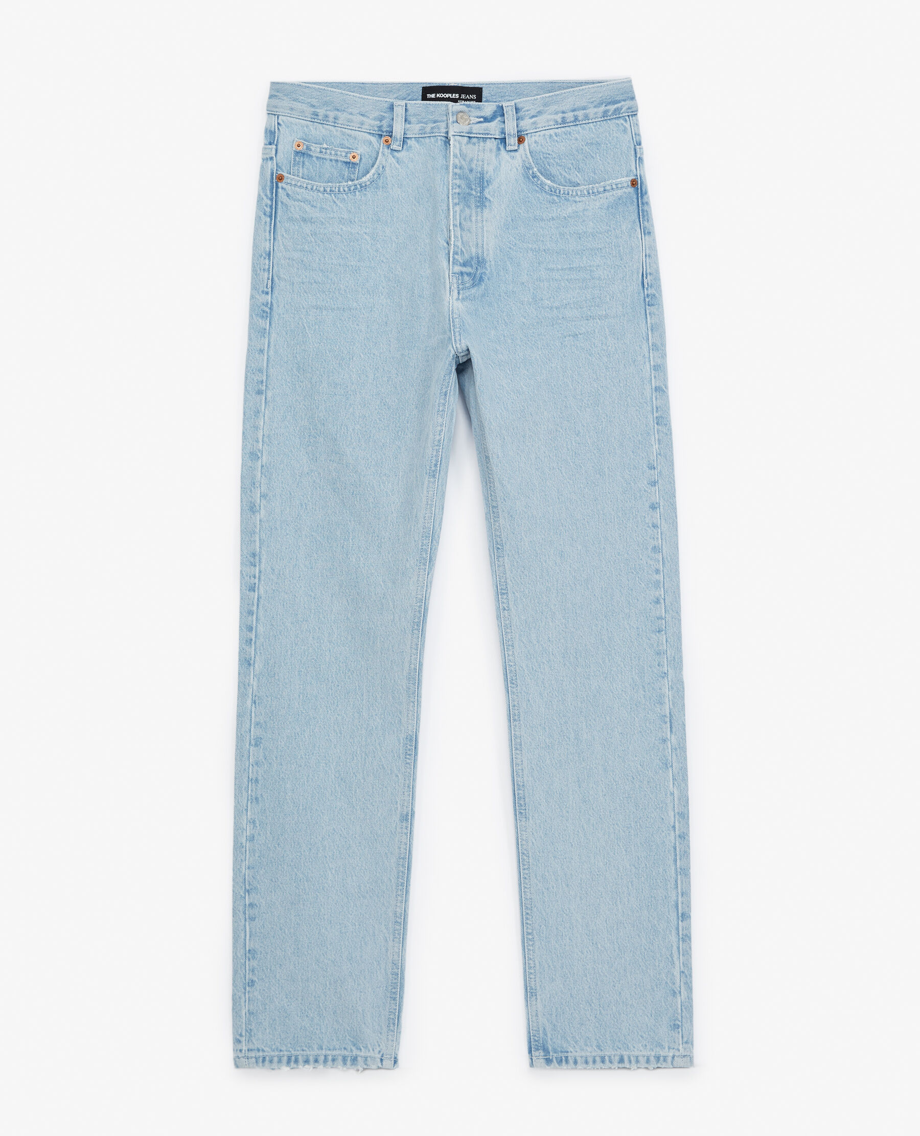 Faded blue shop denim jeans