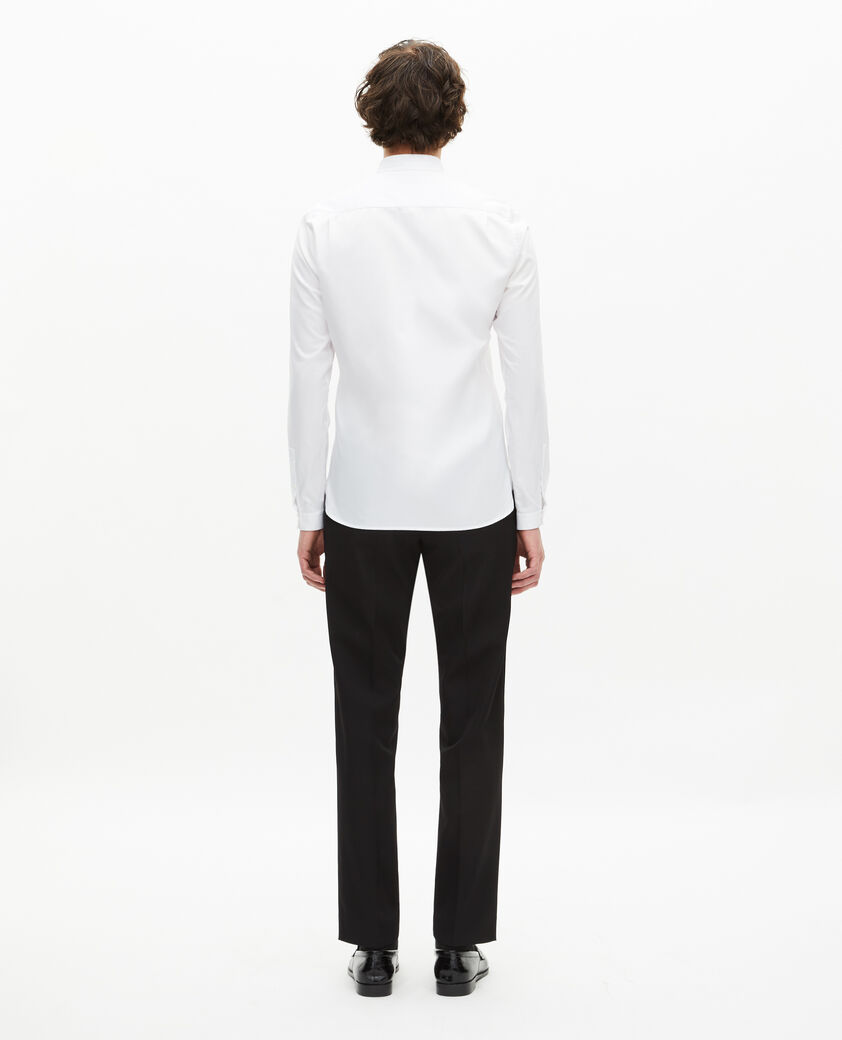 The Kooples HERREN WHITE weißes hemd mit offizierskragen