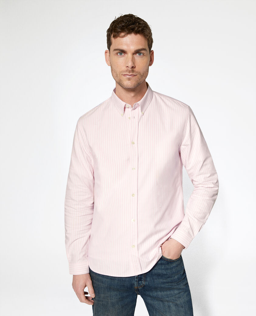 The Kooples H PINK - BLUE white and pink striped shirt