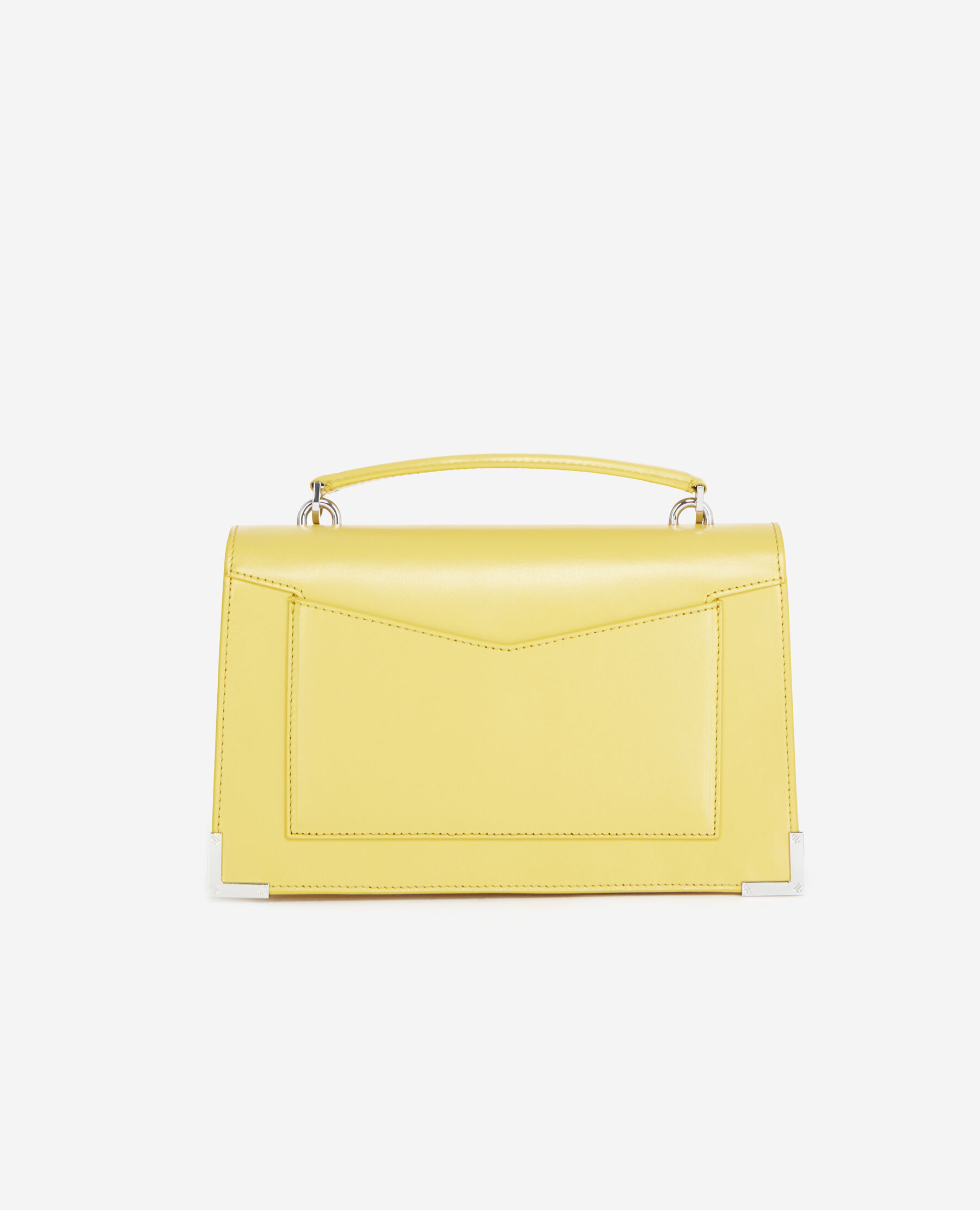 Medium Emily bag in pastel yellow leather The Kooples