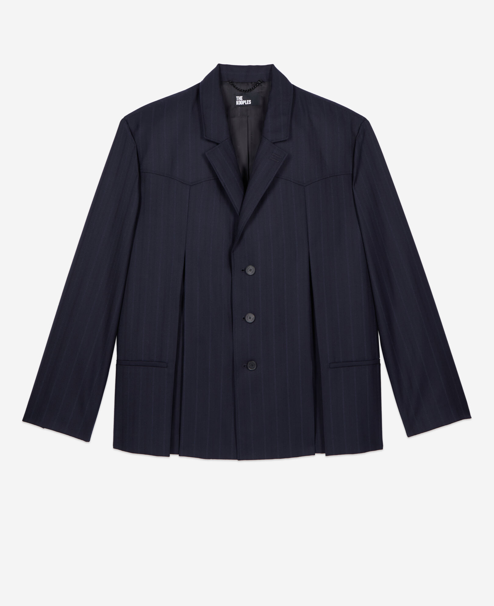 The Kooples MEN NAVY blue striped kimono style blazer