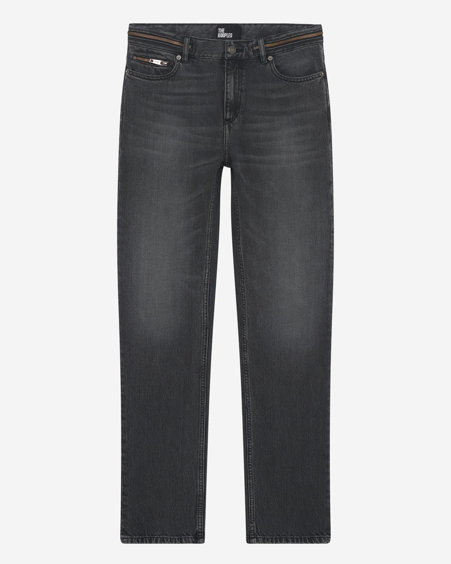 Black faded skinny jeans, BLACK WASHED, hi-res image number null
