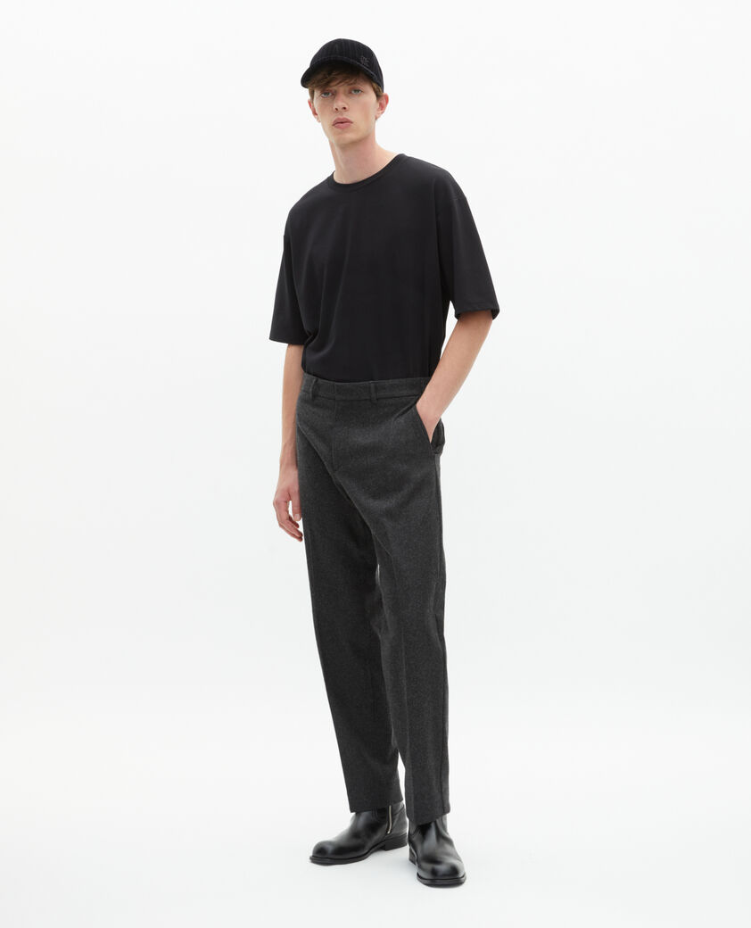 The Kooples HOMME MIDDLE GREY pantalon ajusté gris foncé