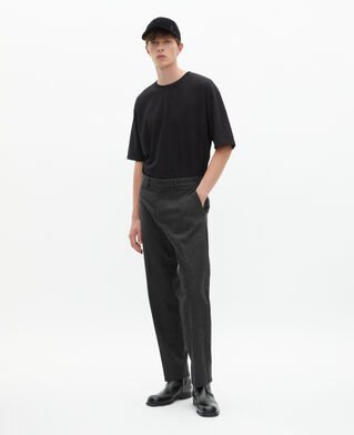 The Kooples HOMME MIDDLE GREY pantalon ajusté gris foncé