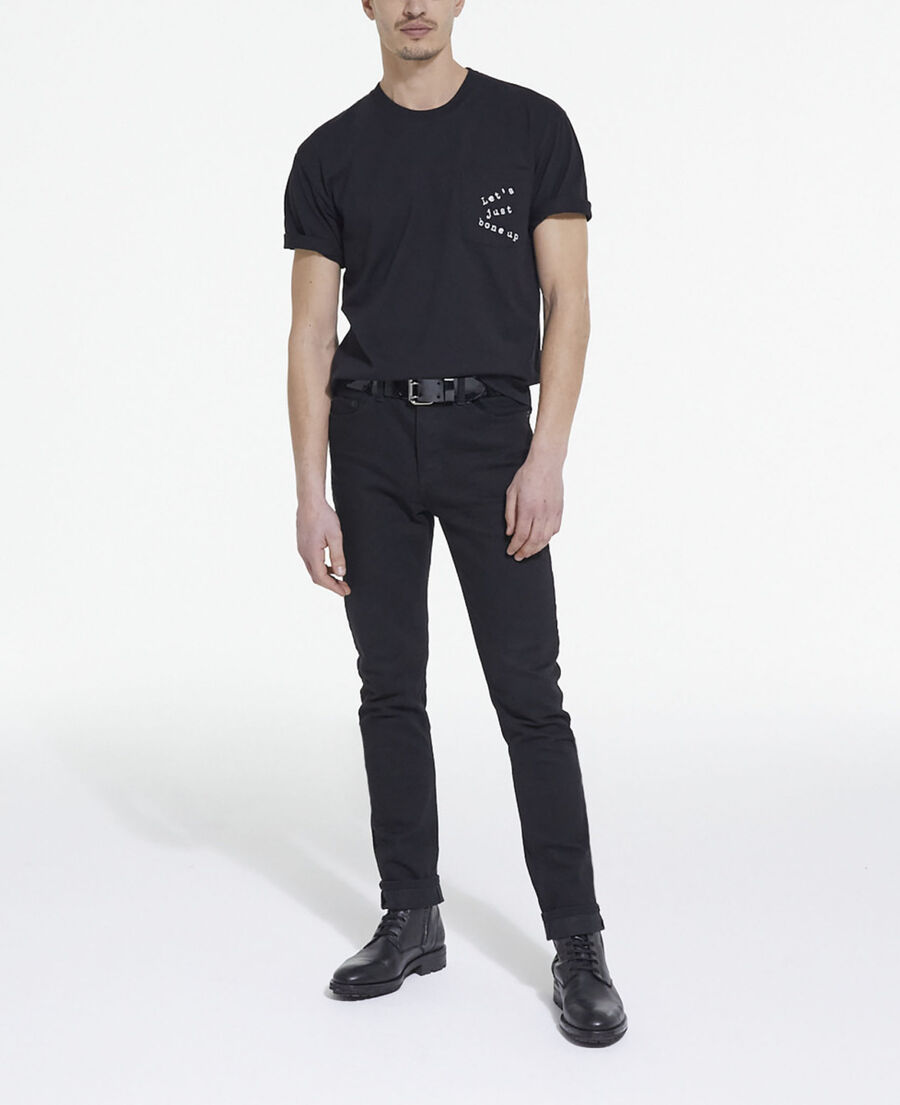 camiseta serigrafiada negra