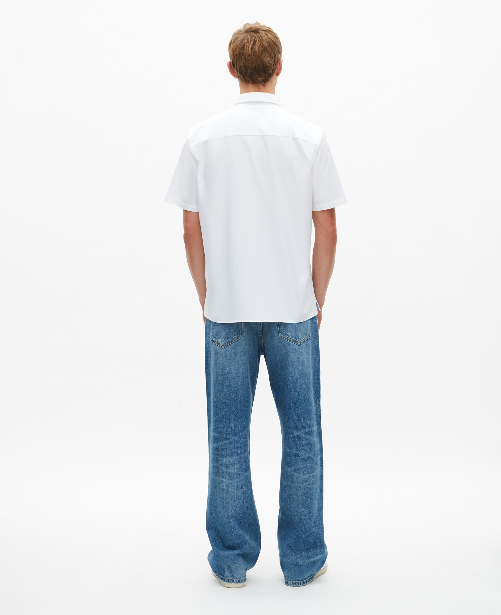 The Kooples MEN WHITE short-sleeved white shirt