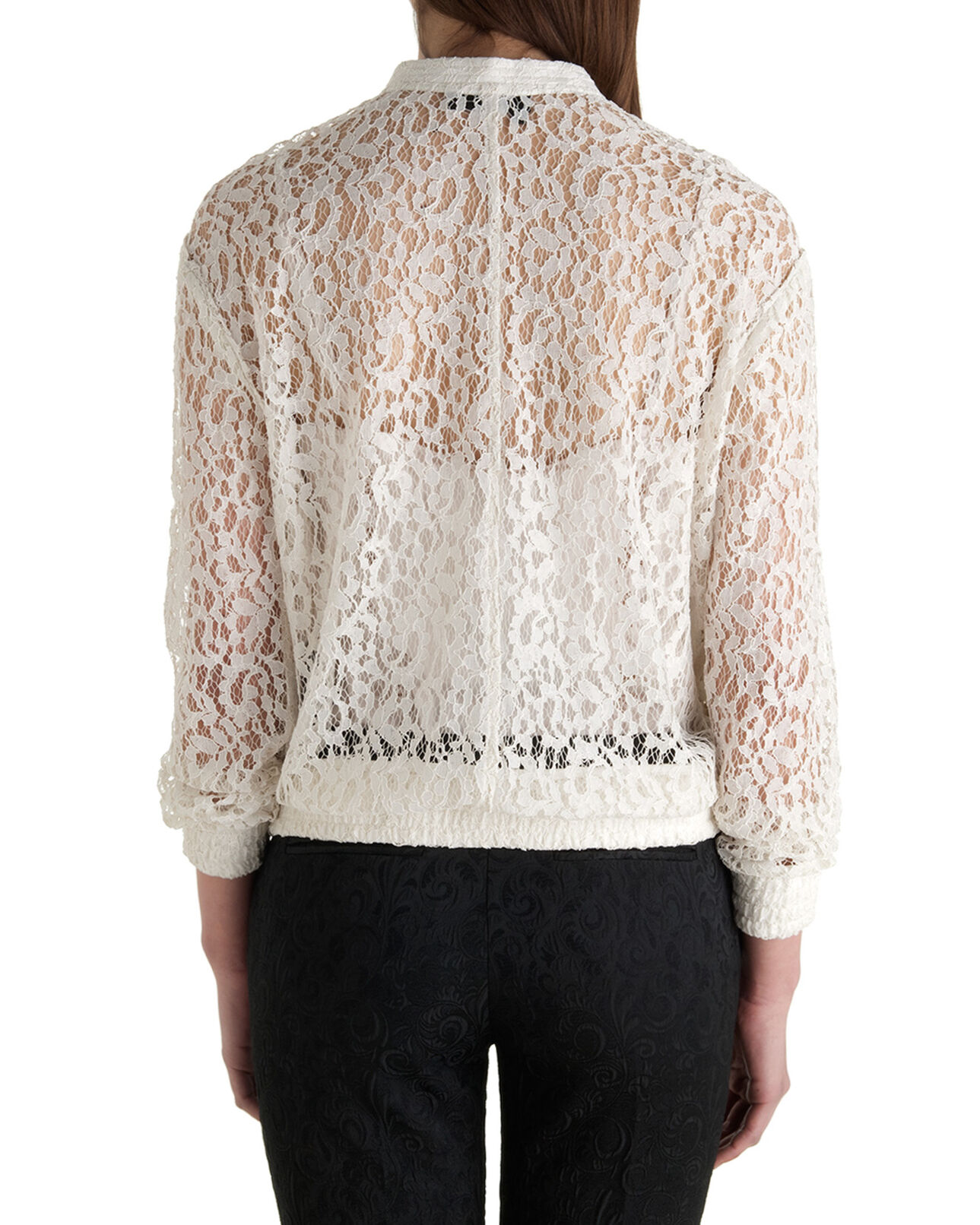The Kooples FEMME CREAM veste dentelle écru