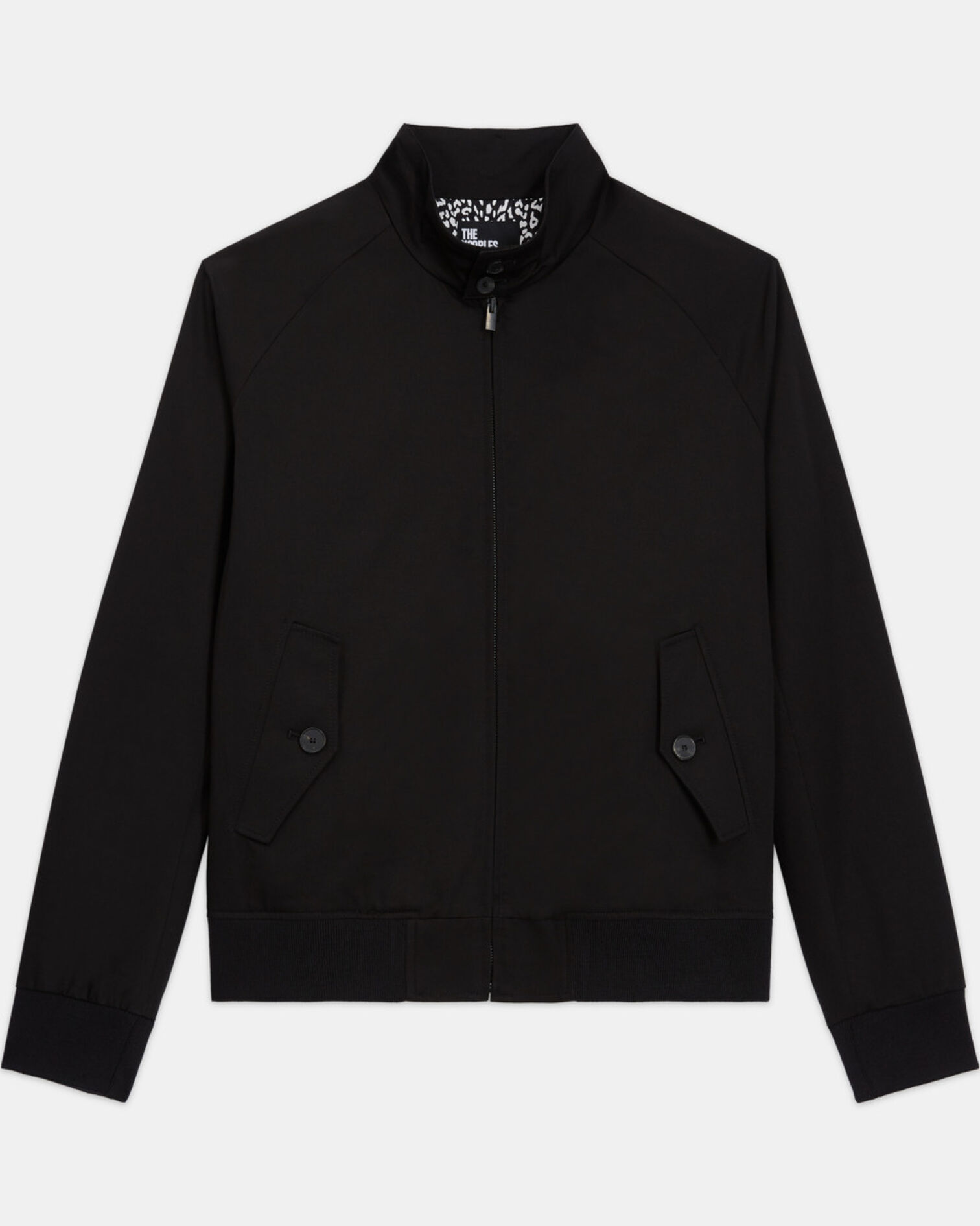 Blouson noir doublure léopard, BLACK, hi-res image number null