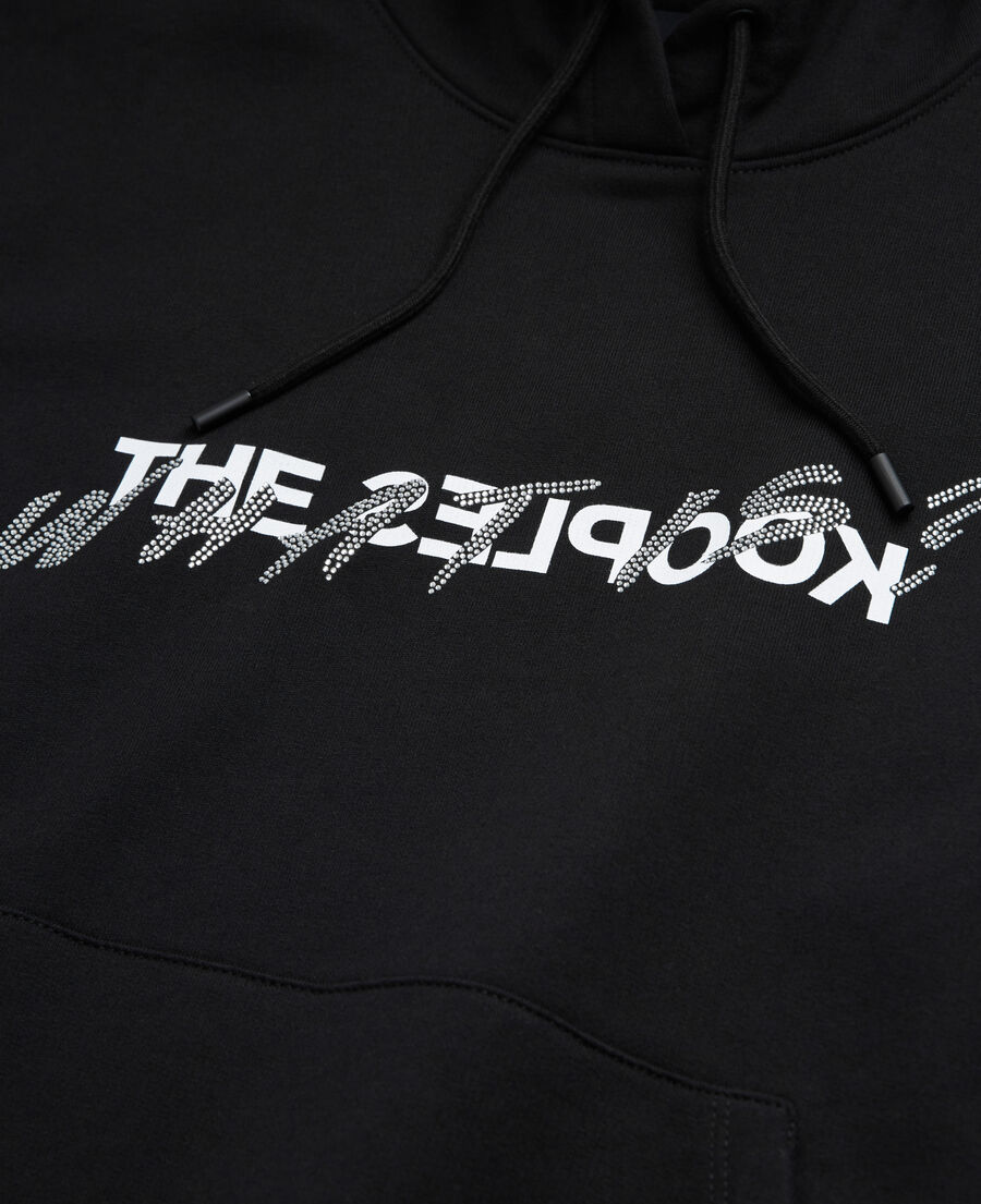 black what is sweatshirt with rhinestones
