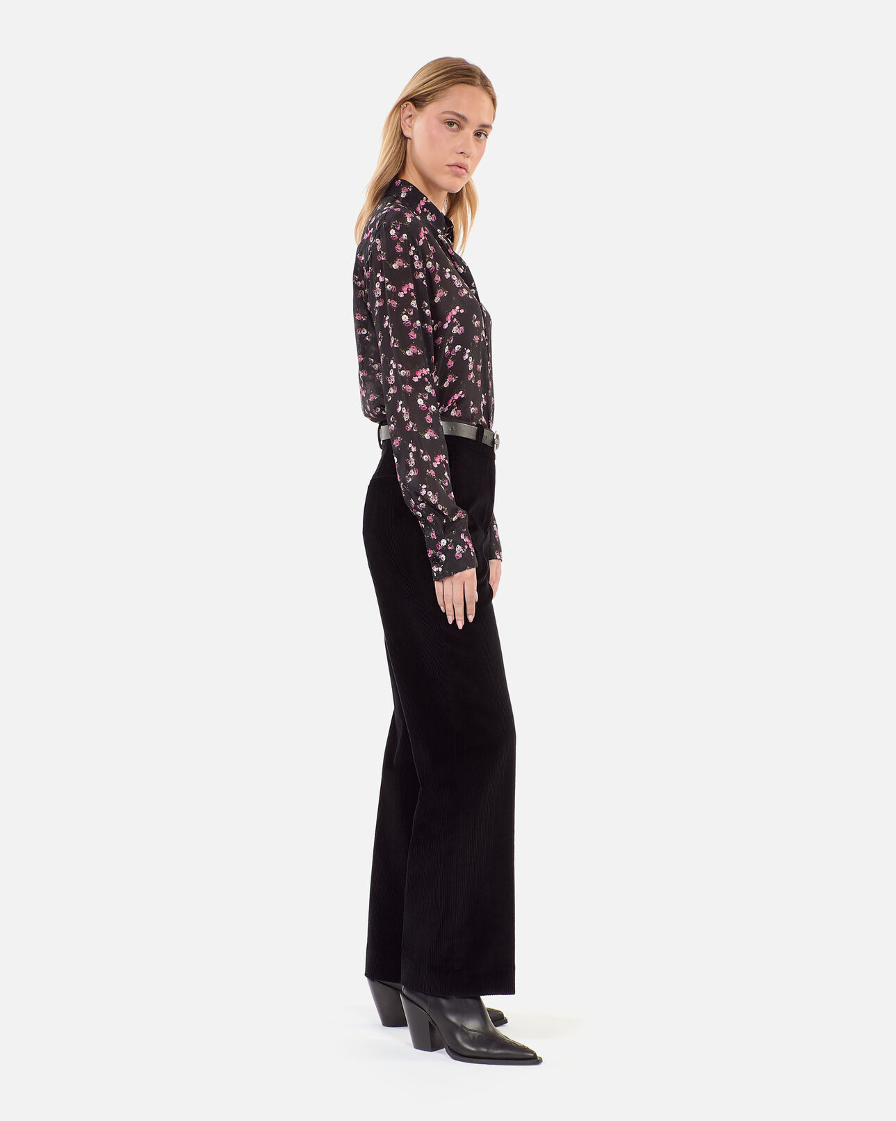 The Kooples FEMME BLACK chemise imprimé fleuri