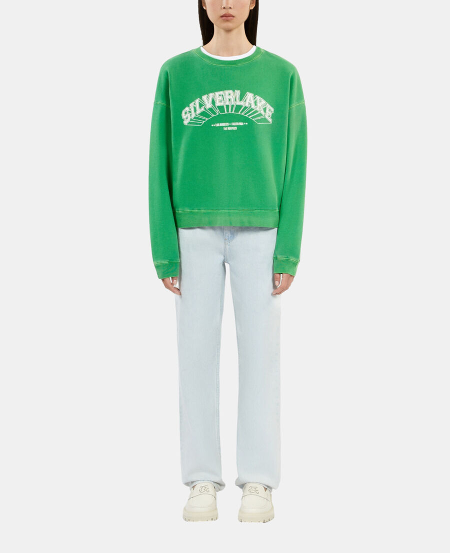 The Kooples FEMME GREEN sweatshirt avec sérigraphie vert