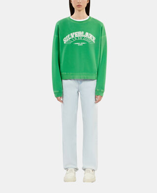 The Kooples FEMME GREEN sweatshirt avec sérigraphie vert