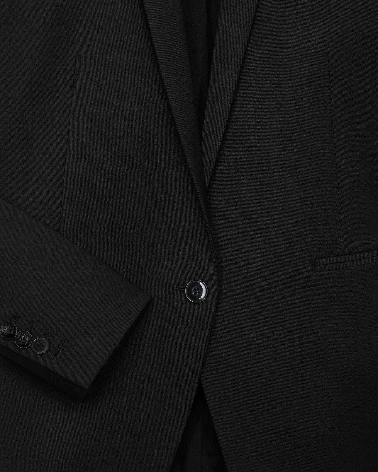 The Kooples WOMEN BLACK formal black jacket in wool