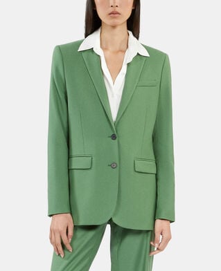 The Kooples F LIGHT KAKI green wool suit jacket