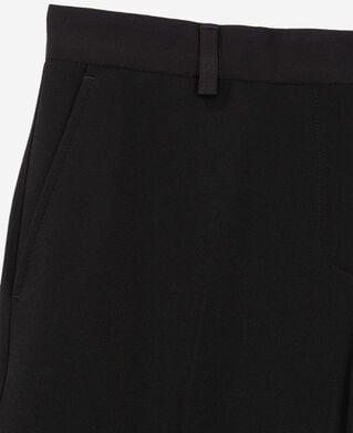 The Kooples WOMEN BLACK black crepe suit trousers