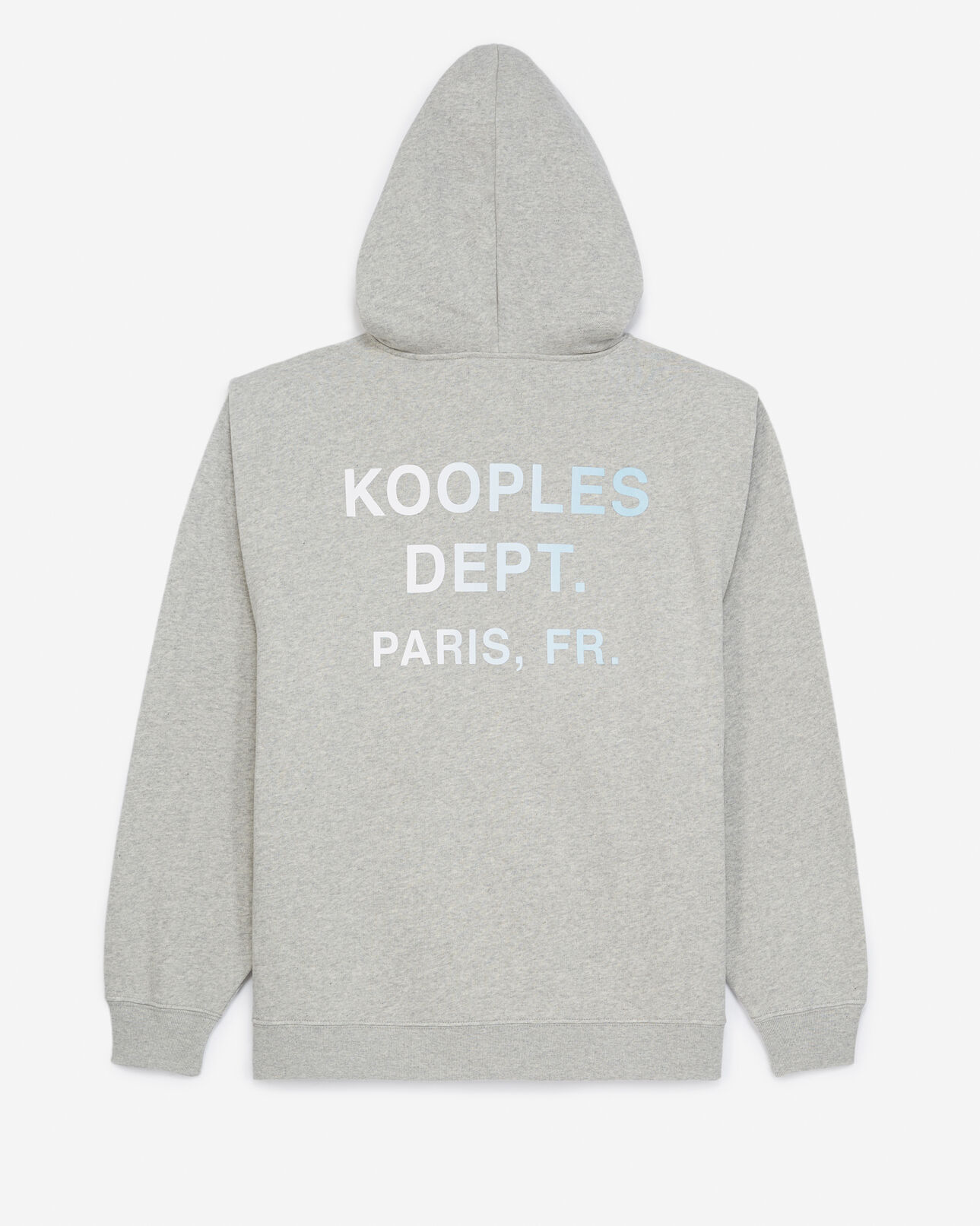 The Kooples FEMME LIGHT GREY MELANGE sweat gris oversize logo tie and dye