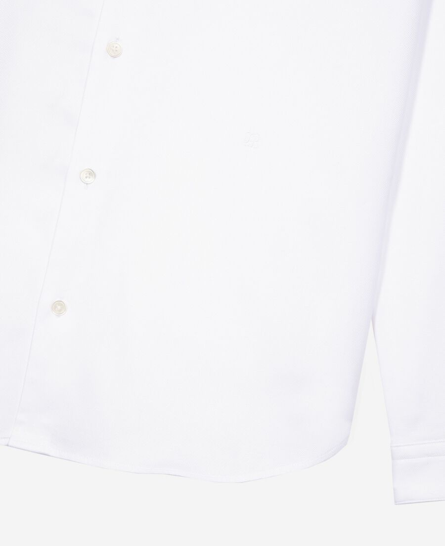 The Kooples MEN WHITE formal shirt with white collar