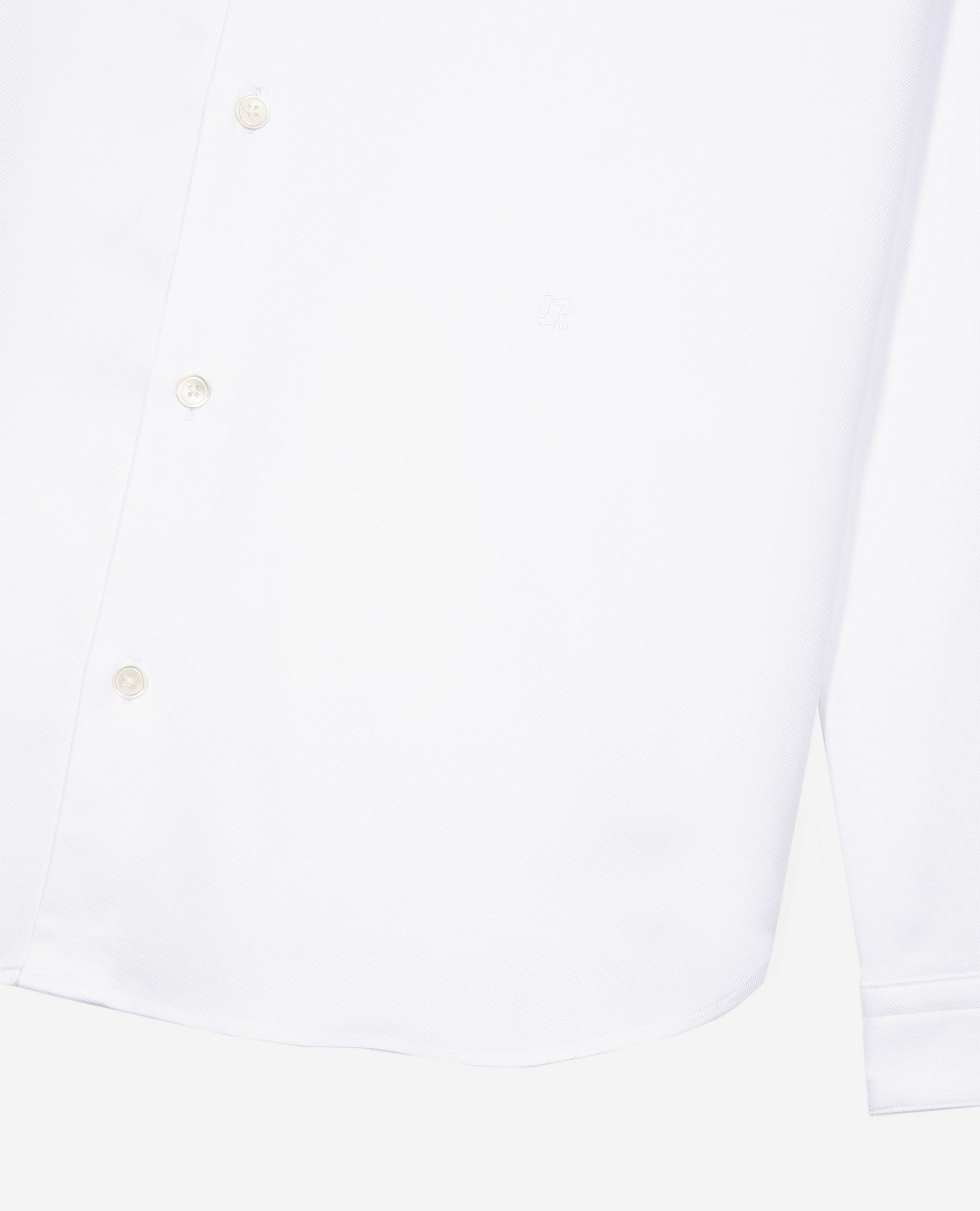 Formal shirt with white collar, WHITE, hi-res image number null