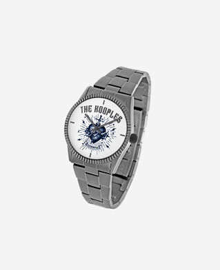 The Kooples MIXTE BLACK GUN METAL montre heart - dagger argentée