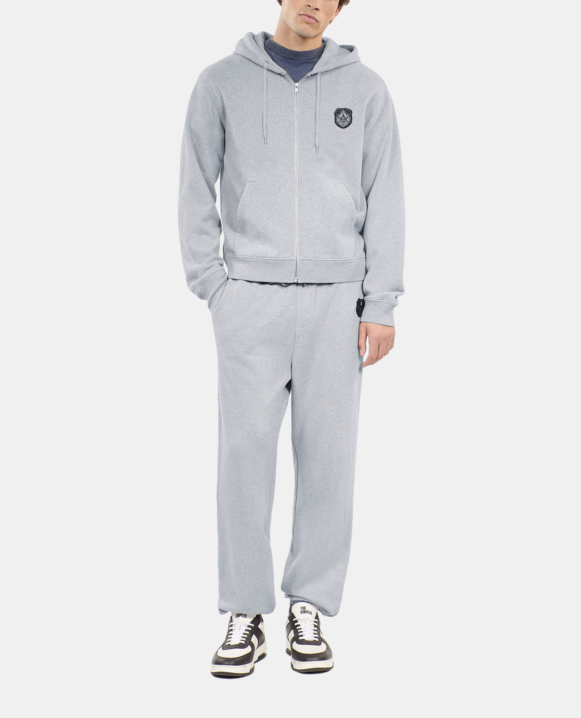 Grey Blazon hoodie, GREY MELANGE, hi-res image number null