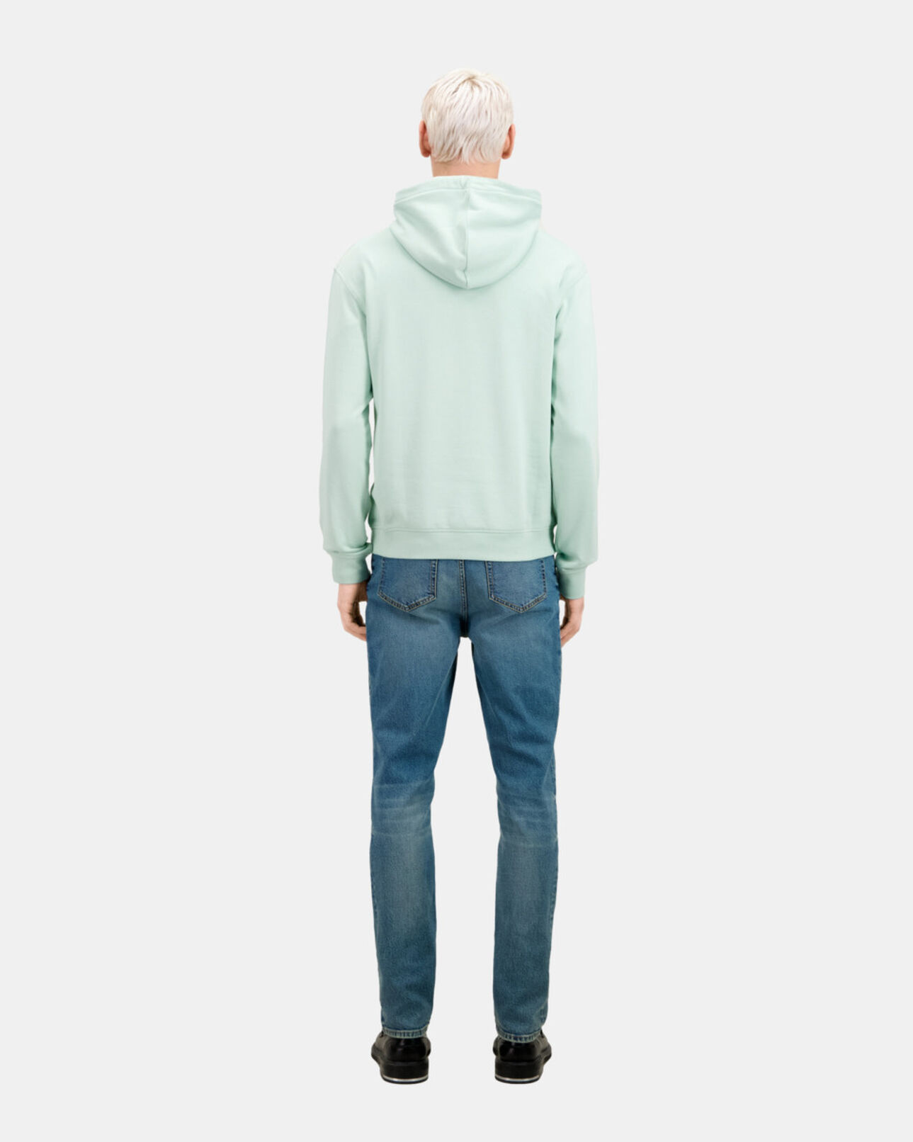 The Kooples MEN OCEAN men's green hoodie with logo