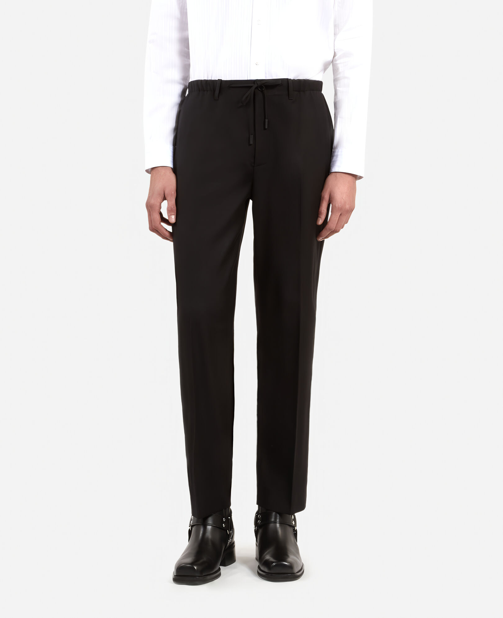 The Kooples HOMME BLACK pantalon droit noir