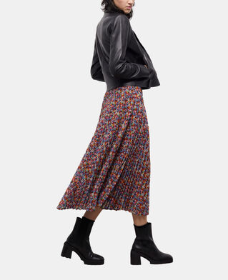 The Kooples WOMEN MULTICOLOR long multicolor pleated dress