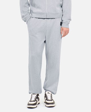 The Kooples MEN GREY MELANGE grey blazon tracksuit trousers