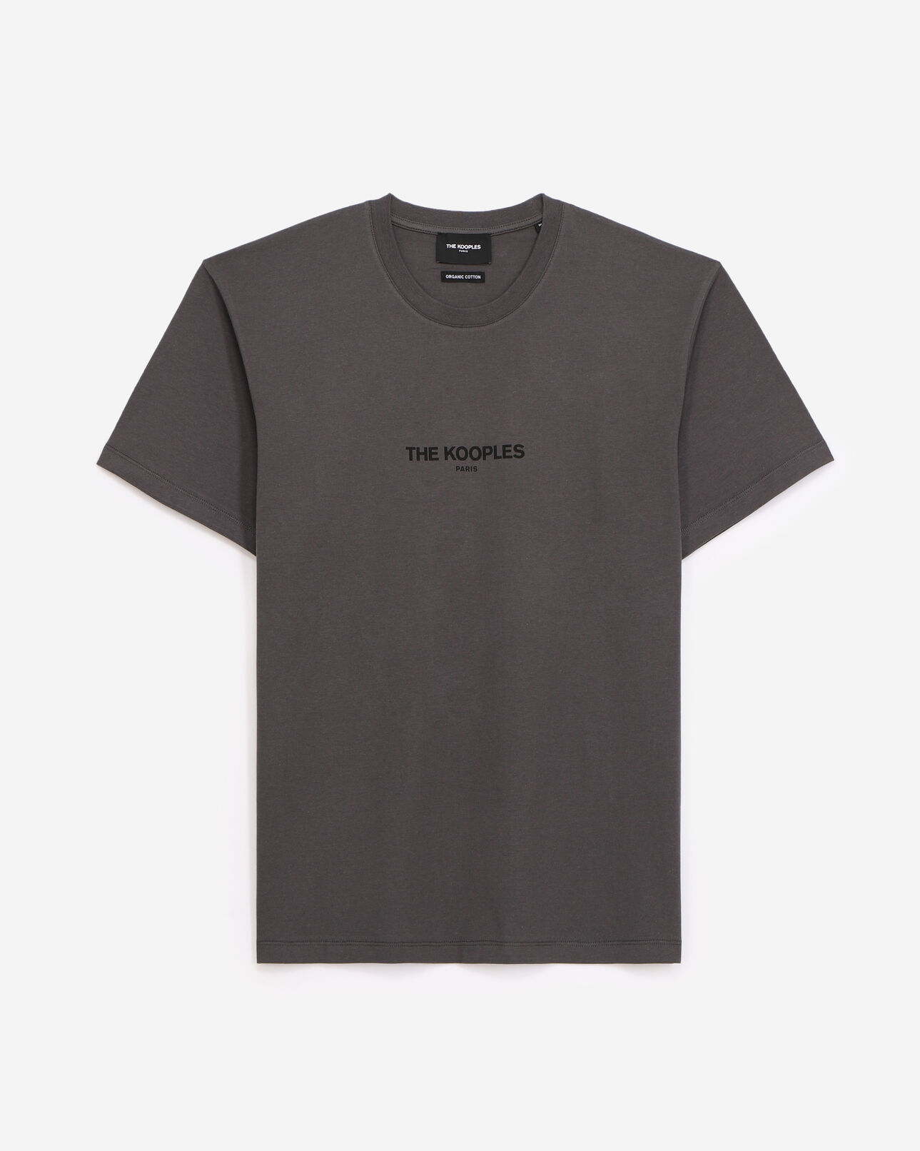 The Kooples HERREN ANTHRACITE baumwoll-t-shirt anthrazitgrau logo
