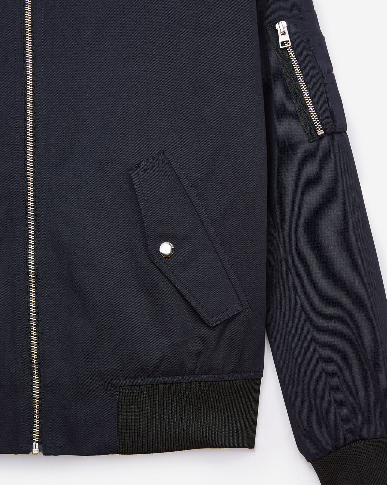 The Kooples HOMME NAVY blouson avec col cheminé et zips