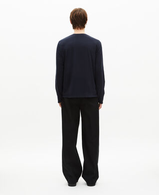 The Kooples HOMME DARK NAVY t-shirt manches longues marine