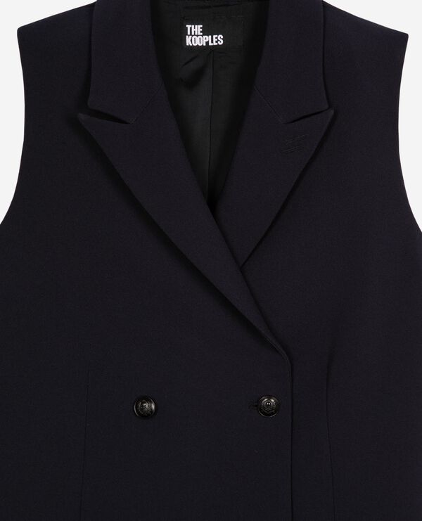 The Kooples DAMEN NAVY kurzes schneiderkleid marine