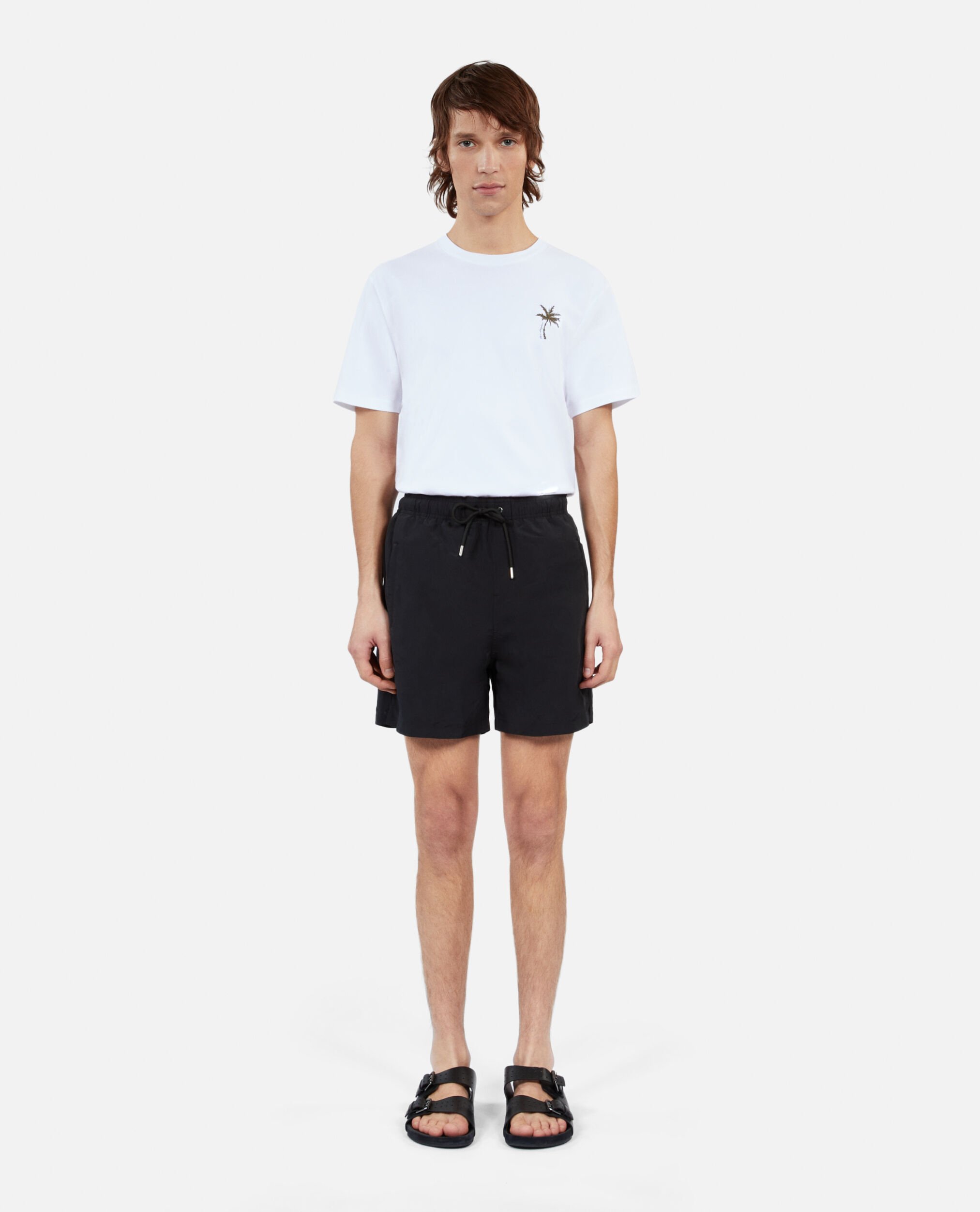 Short de bain logo noir
