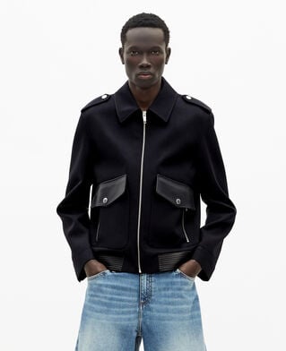 The Kooples MEN NAVY navy blue wool jacket