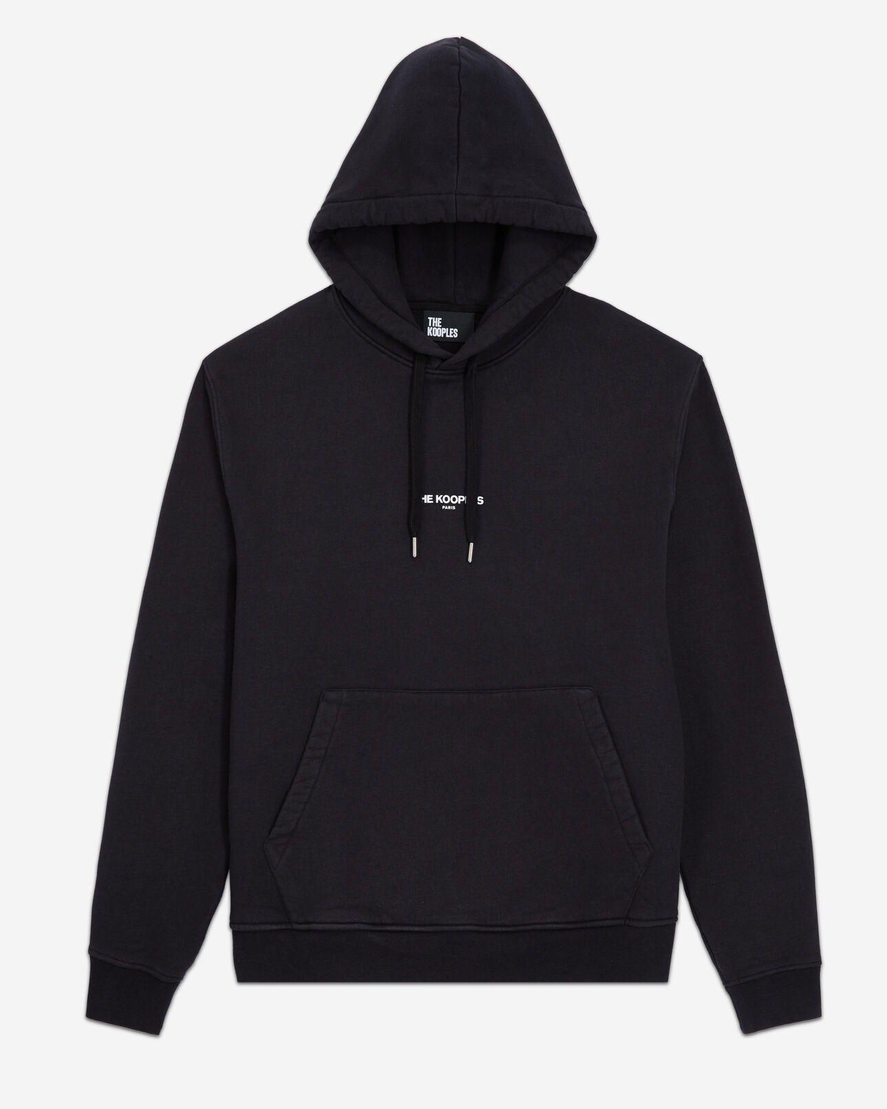 The Kooples MEN BLACK black logo hoodie