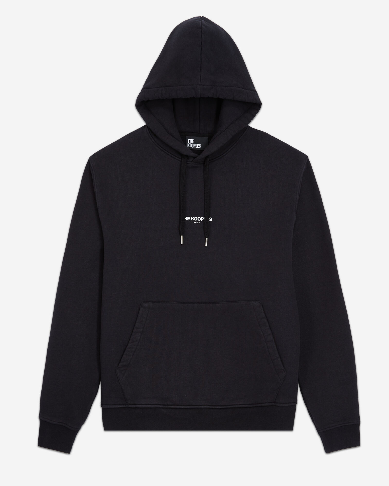 Black logo hoodie, BLACK, hi-res image number null