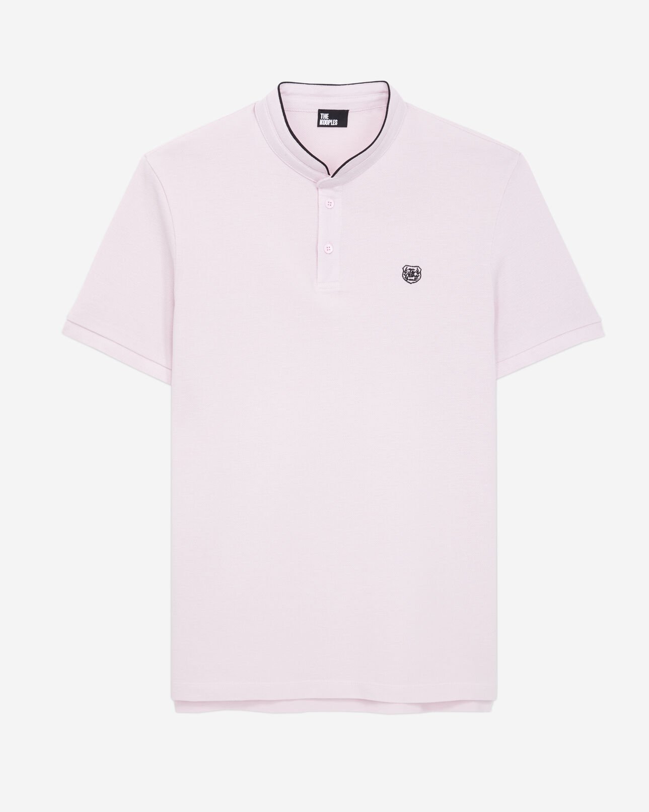 The Kooples HOMME PALE PINK polo rose en coton