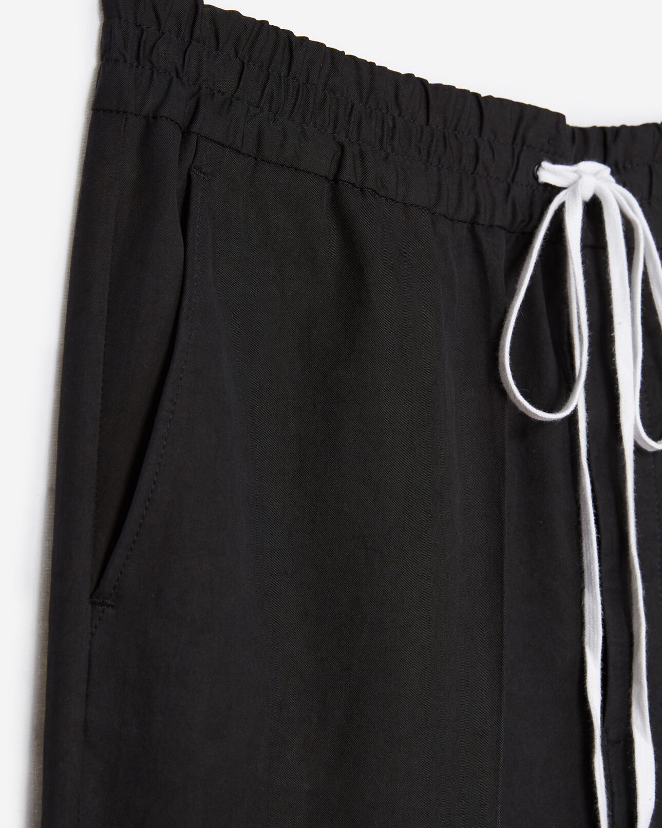 The Kooples HERREN BLACK schwarze chino aus baumwolle und lyocell