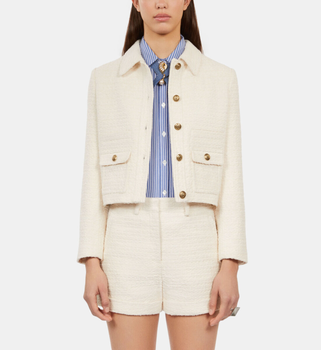 Ecru tweed jacket