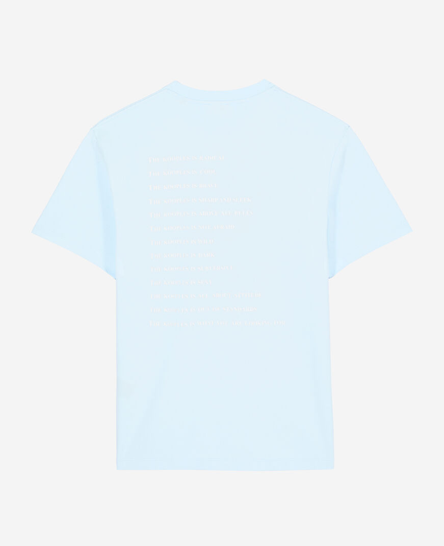 The Kooples HOMME BLUE SKY t-shirt what is bleu clair