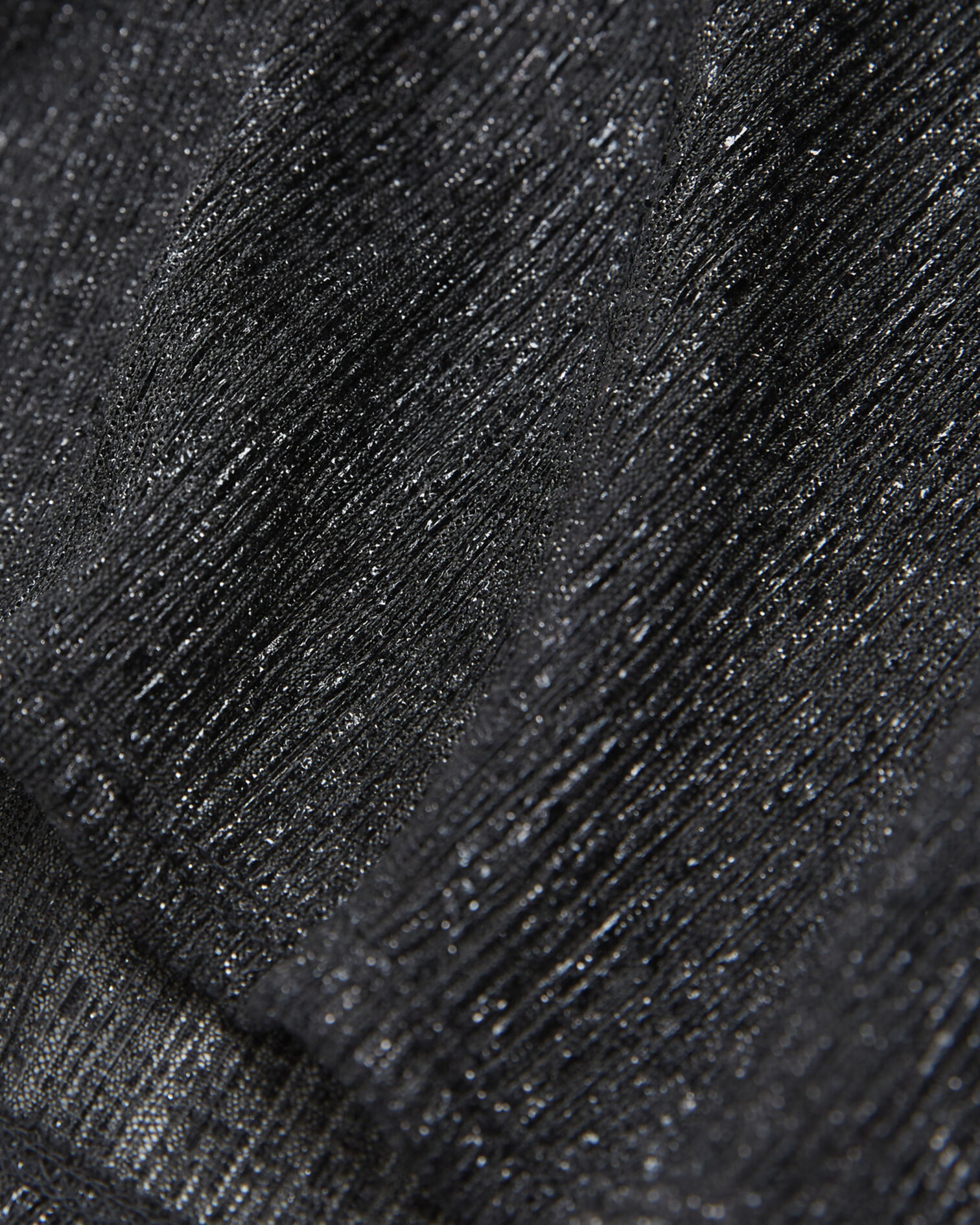 Flowing black top with puffed sleeves, BLACK, hi-res image number null