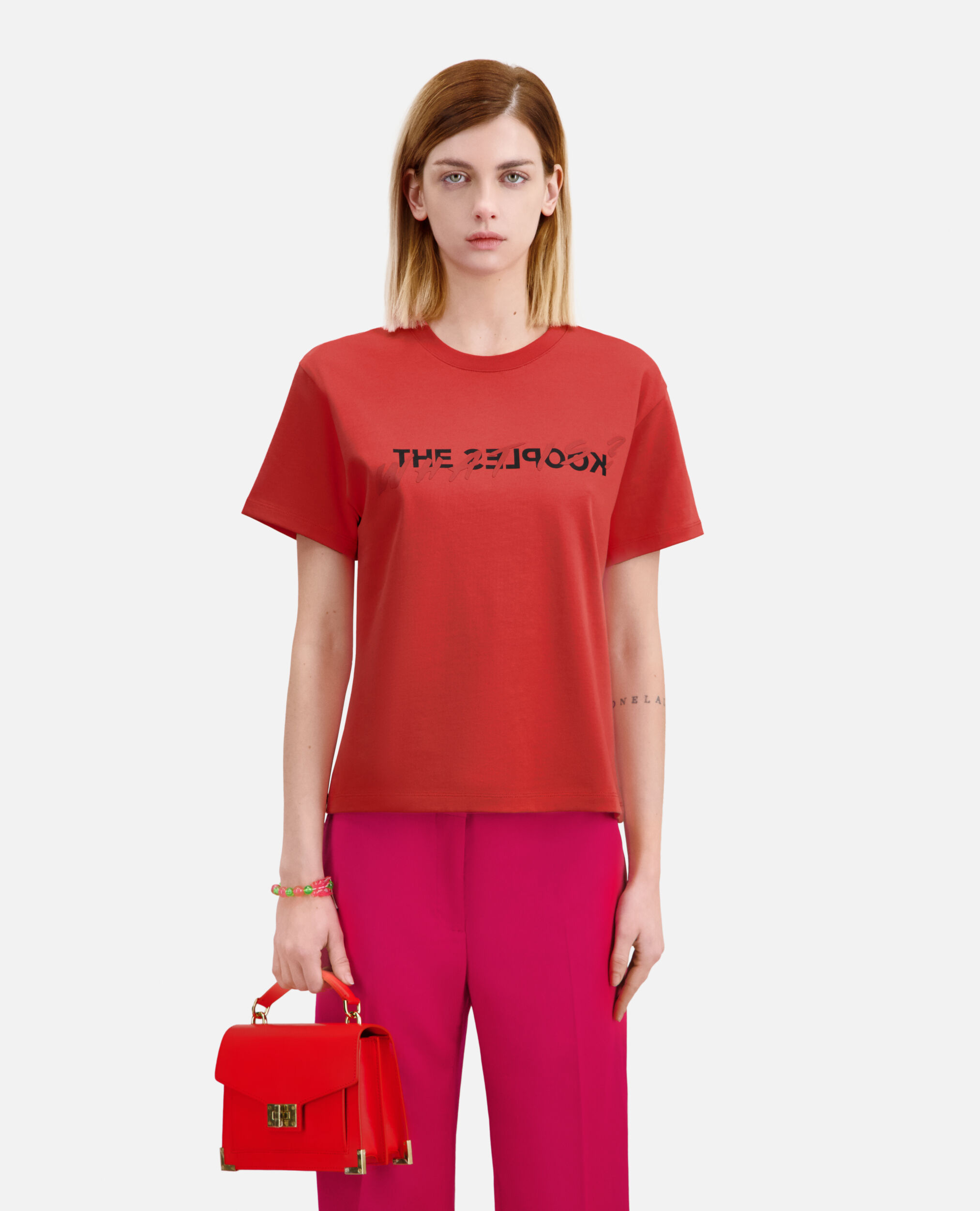 Red What is t-shirt, RED BRIQUE, hi-res image number null