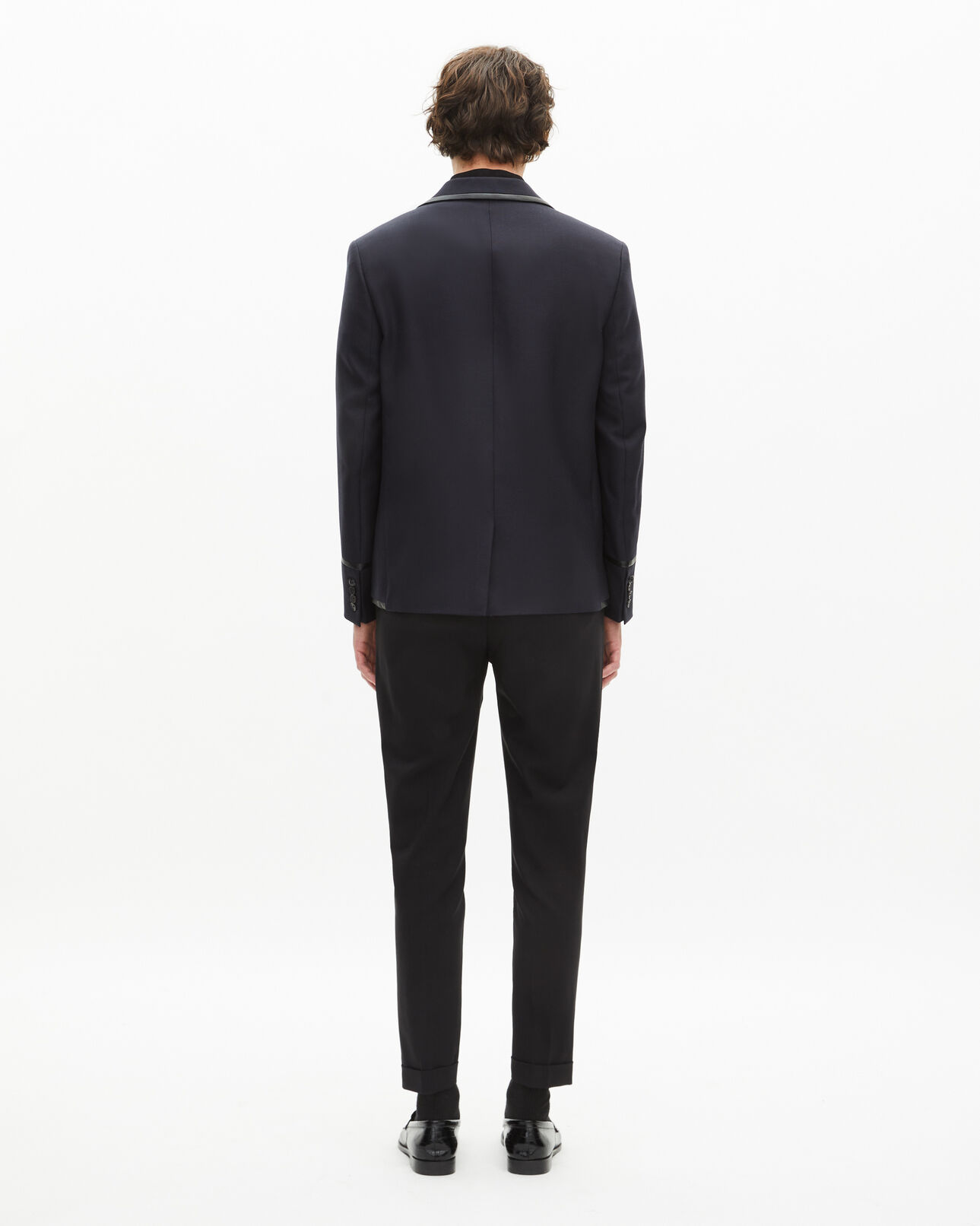 The Kooples HOMME DARK NAVY veste en laine mélangée bleu marine