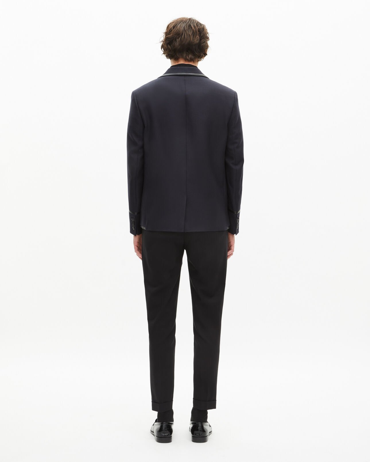 The Kooples HOMME DARK NAVY veste en laine mélangée bleu marine