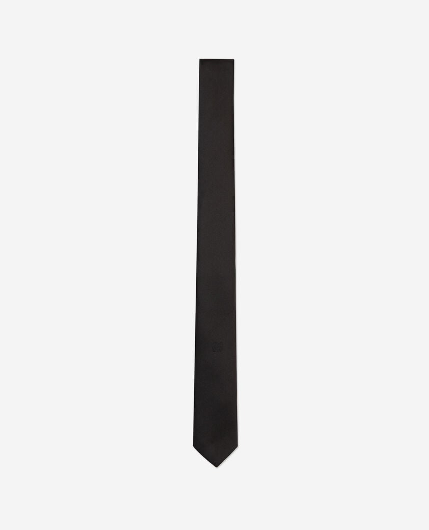 The Kooples MEN BLACK black silk tie