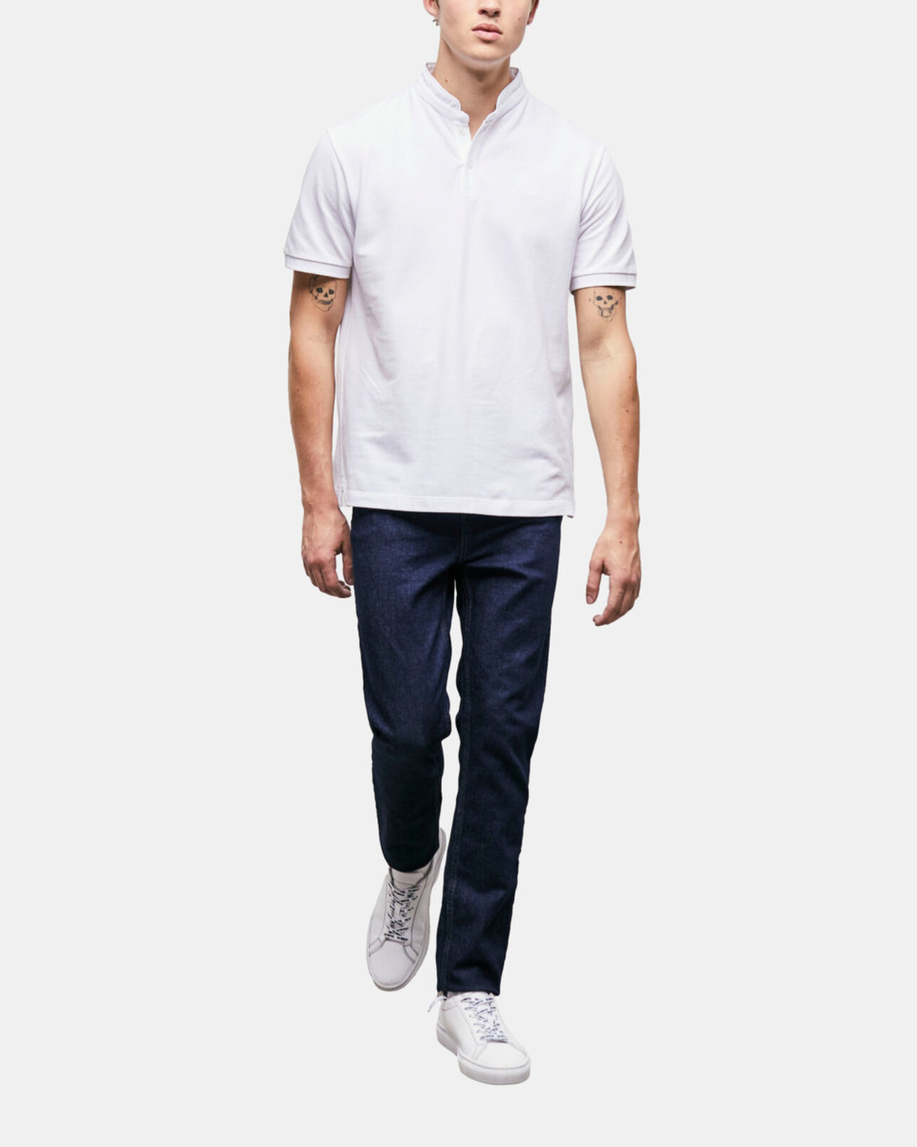 The Kooples HERREN SNOW WHITE weißes poloshirt